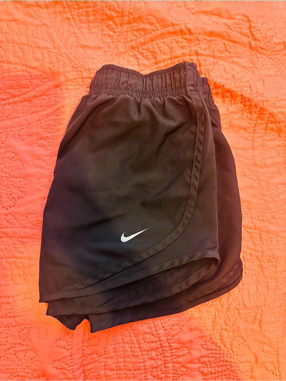 Nike Black Running Shorts with White Swoosh